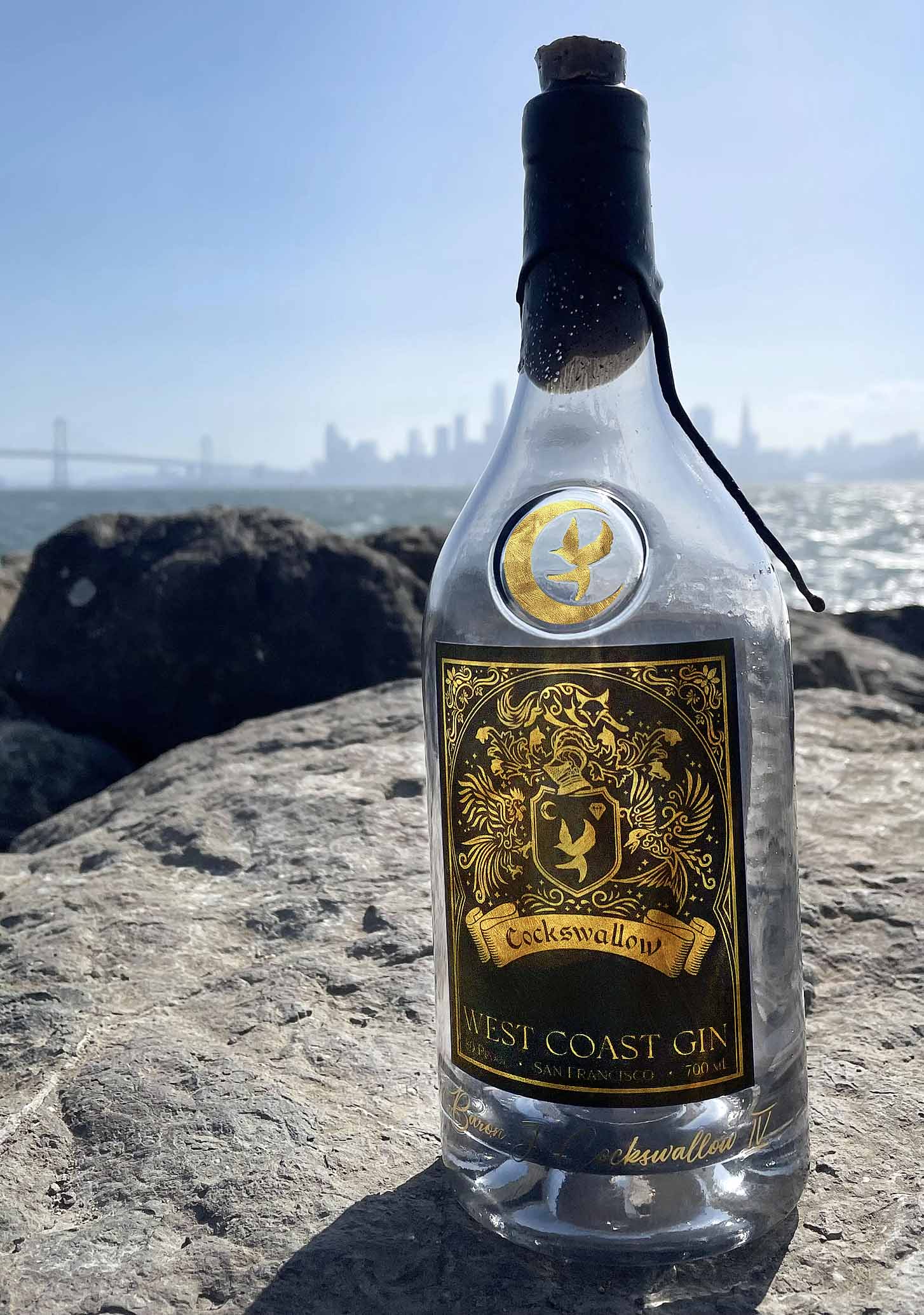 Cockwallow Bottle on Treasure Island Rocks